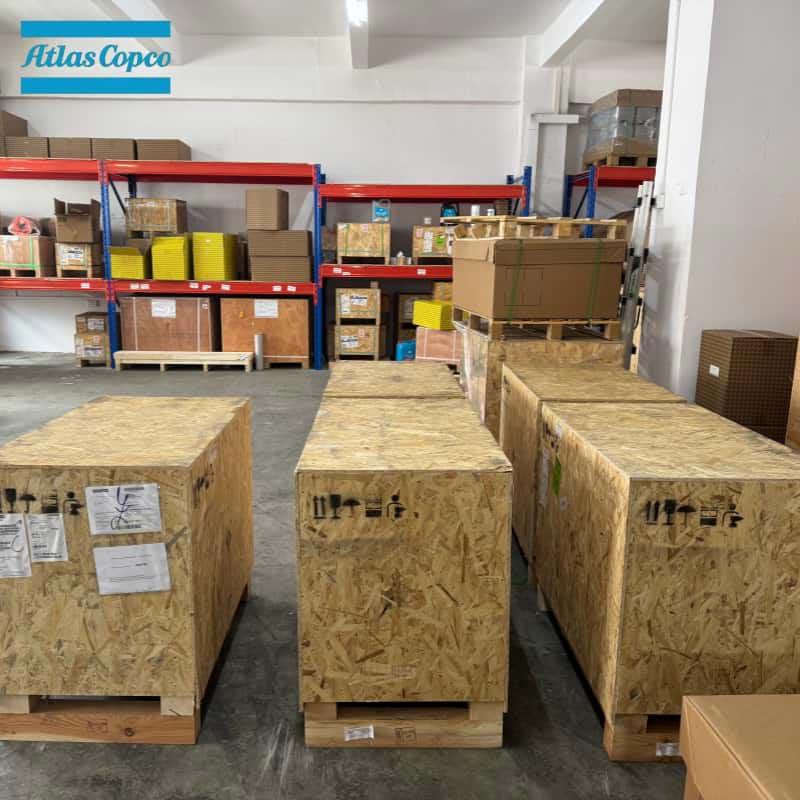 Atlas Copco 1616757591 2902022210 Bộ phận trục vít đầu cuối không khí chính hãng Đầu máy nén dòng GA GX