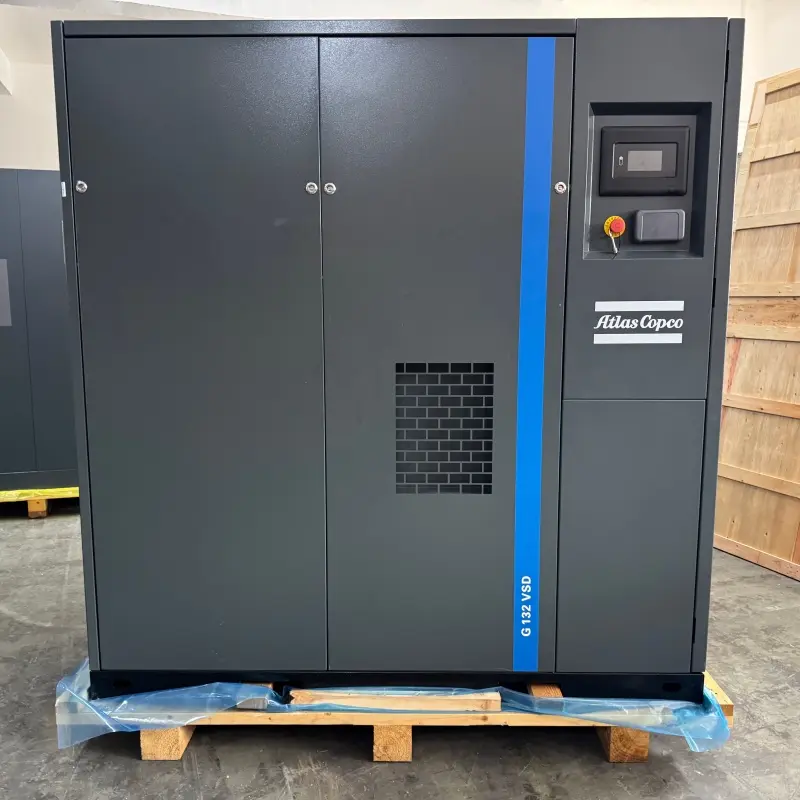 Máy nén khí trục vít phun dầu Atlas Copco G132VSD 400V 50HZ Bộ truyền động tốc độ biến thiên