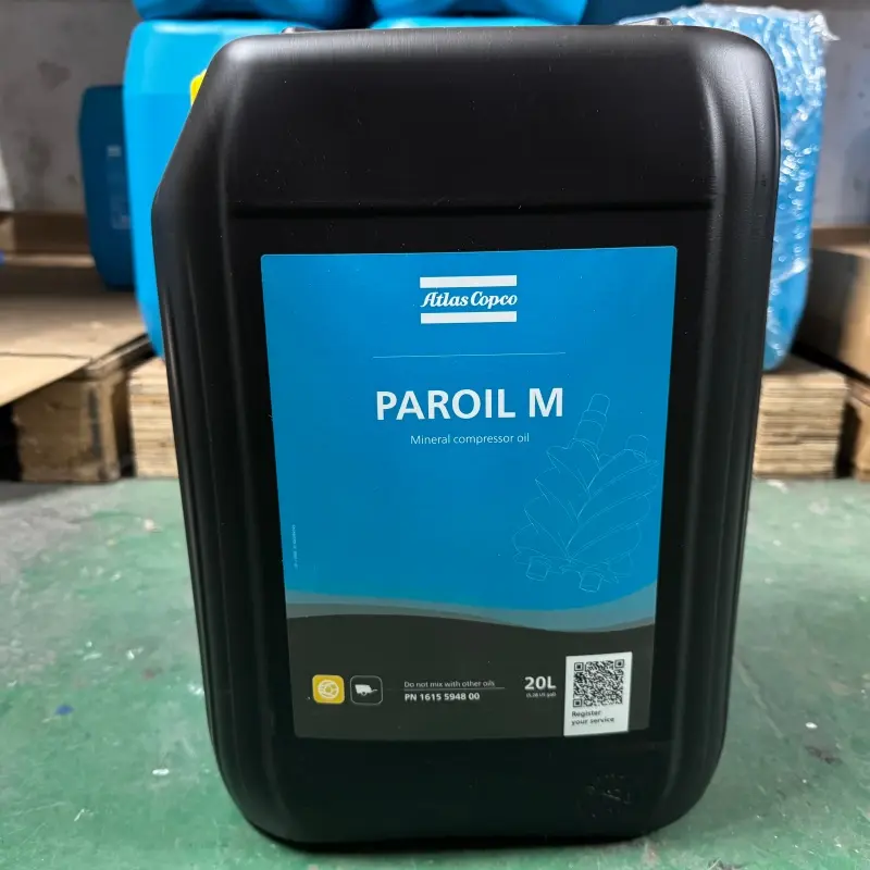 Atlas Copco Oil 1615594800 Dầu bôi trơn khoáng Paroil M cho máy nén khí cầm tay Chính hãng