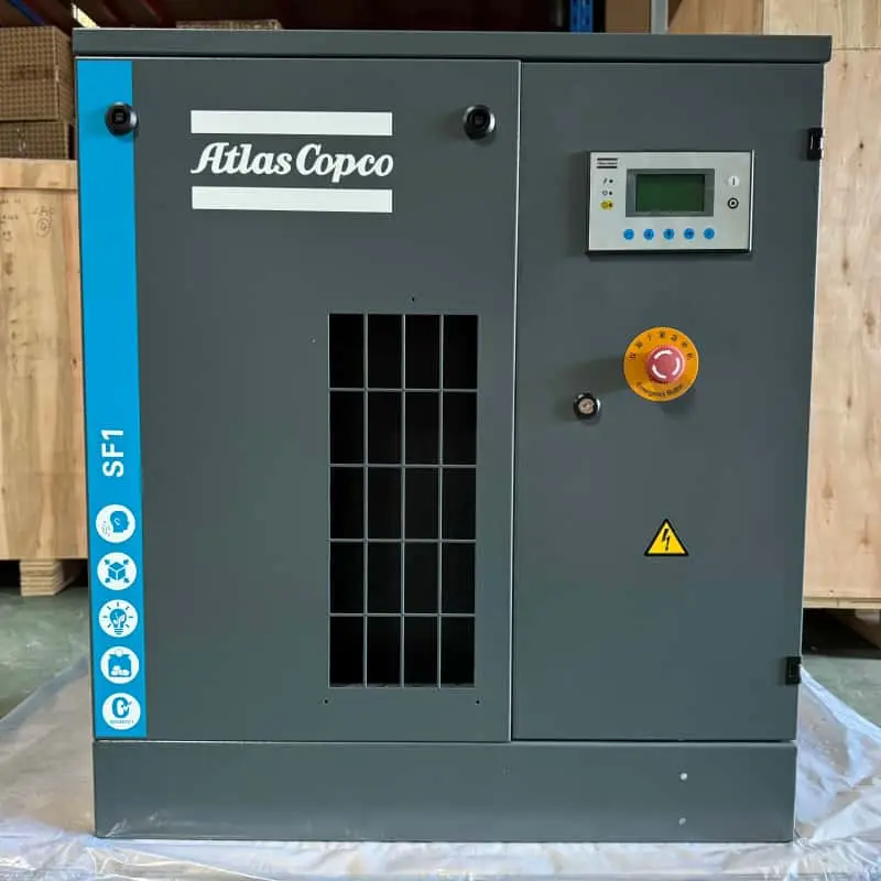 Máy nén khí cuộn không dầu Atlas Copco SF1 15 kW 2HP Class 0 được chứng nhận chính hãng