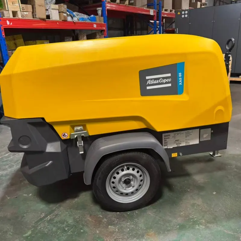 Hướng dẫn thi công máy nén khí Diesel di động Atlas Copco XAS 88 KD Khai thác chính hãng