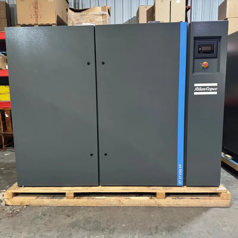 Máy nén khí trục vít không dầu Atlas Copco ZT 37 VSD FF 37KW 50HP Máy sấy loại 0 Chính hãng