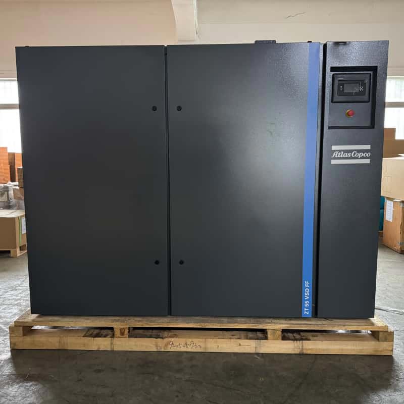 Atlas Copco ZT55 VSD FF | Máy nén khí không dầu 55kW dùng cho ngành công nghiệp thực phẩm dược phẩm loại 0